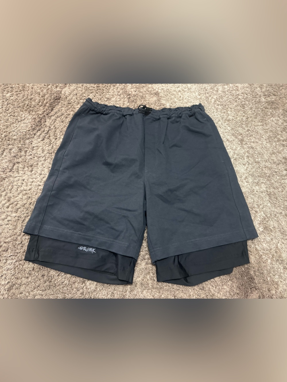 This thing of ours DOUBLE LAYER UTILITY SHORTS